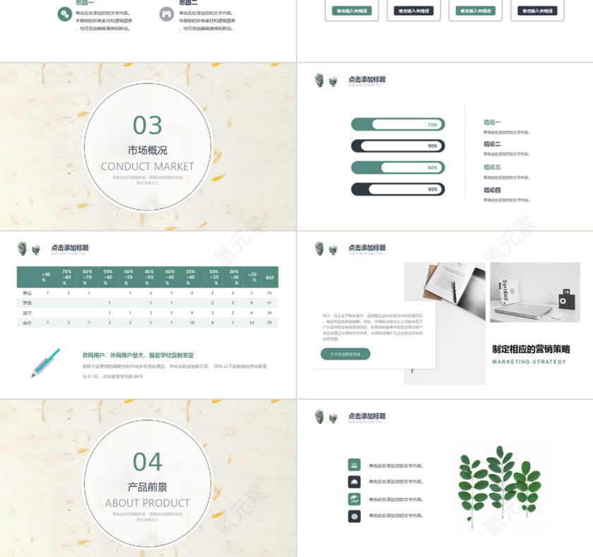 文艺简约教学课件ppt模板.第3张