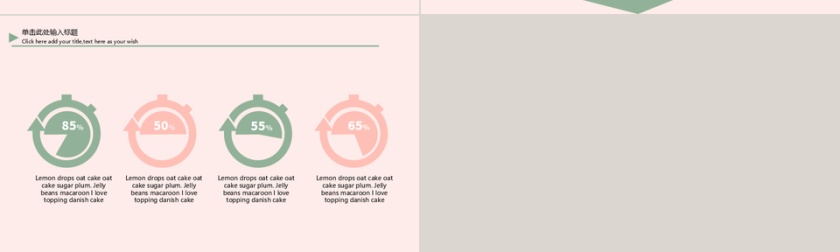 粉色简约小清新教育业多图表论文答辩PPT模板第4张