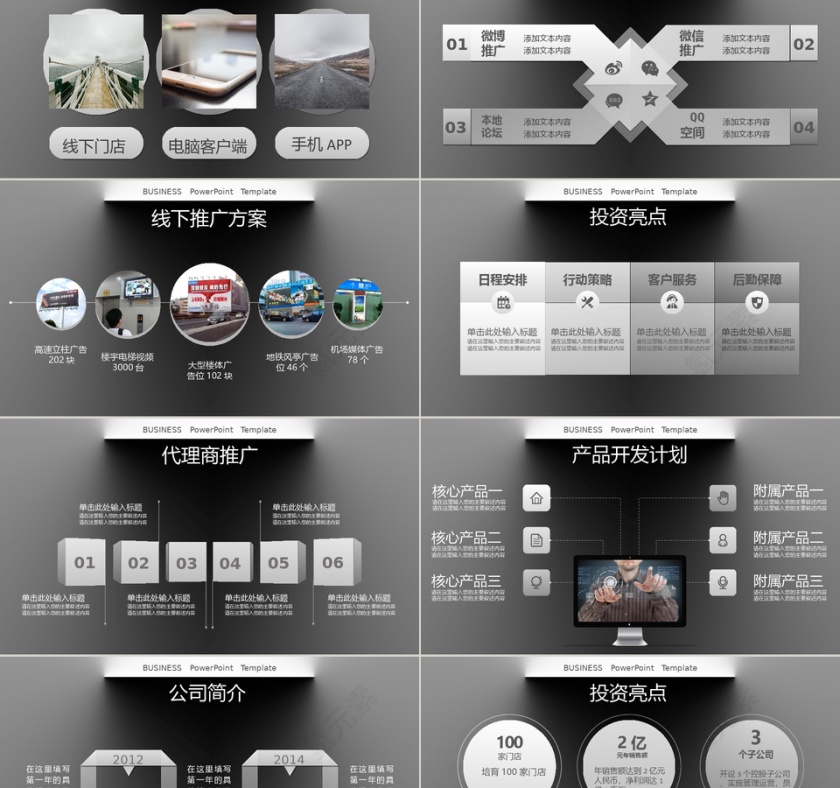 商务风大气质感商业融资创业计划书PPT模板第5张