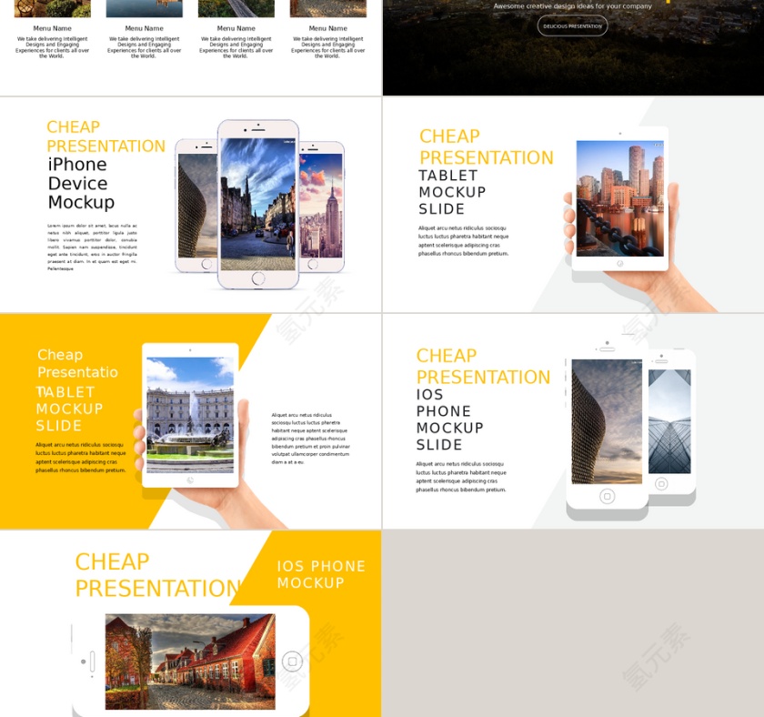 欧美风简约企业宣传公司介绍画册PPT模板第6张