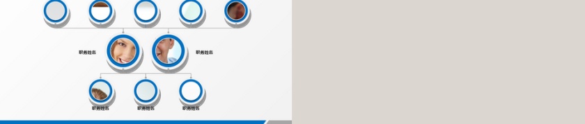 微立体商务企业组织架构团队介绍PPT模板第5张