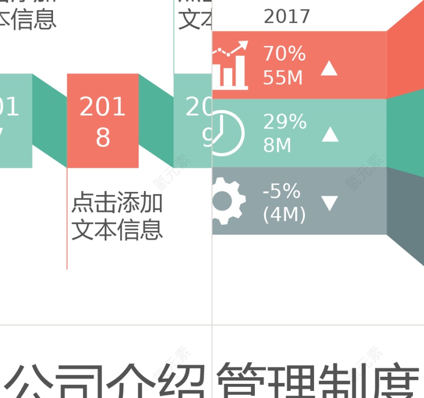 MG扁平风格新员工入职培训ppt模板第11张