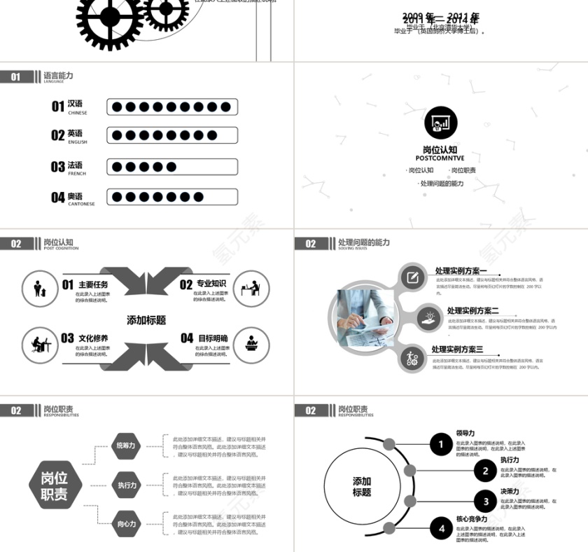 个人简历PPT个人求职竞聘简历PPT第3张