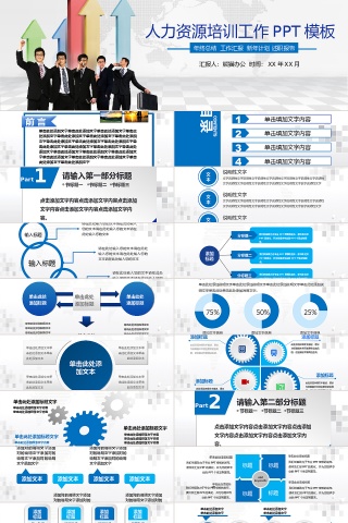 人力资源培训工作PPT模板