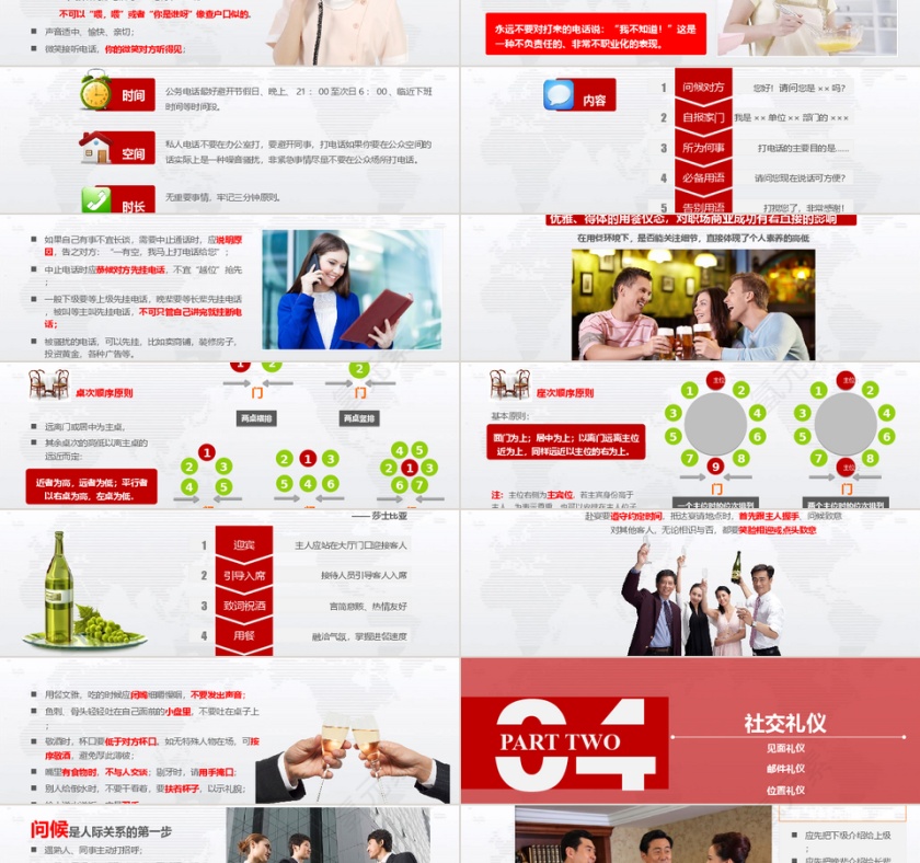 实用员工入职商务礼仪培训PPT作品第4张