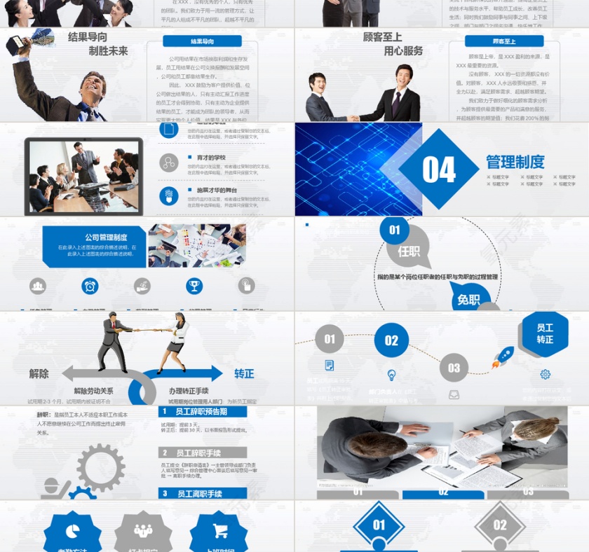 新员工入职培训PPT模板带方案第3张