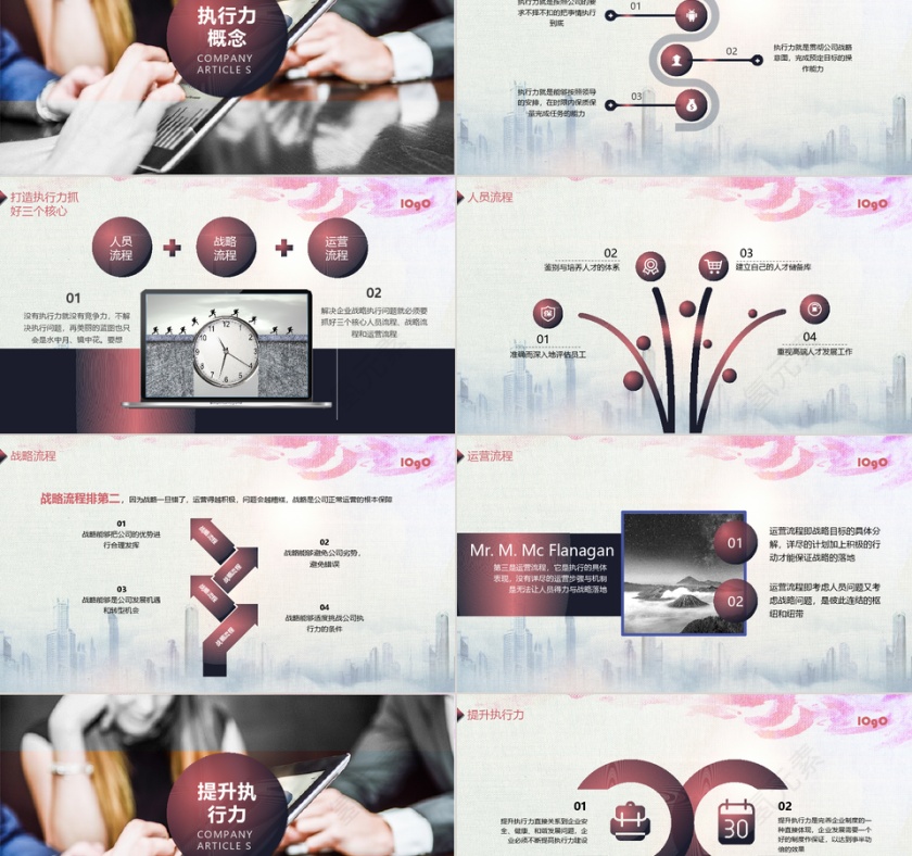 商务团队建设企业管理培训PPT模板第2张