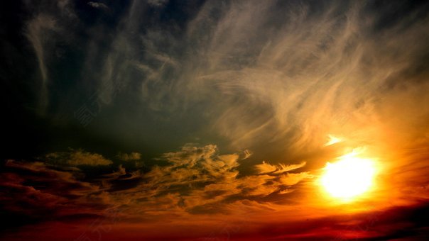 太阳,日落,天空,云,红色,天气,气氛,大气,免費的照片,免费图片