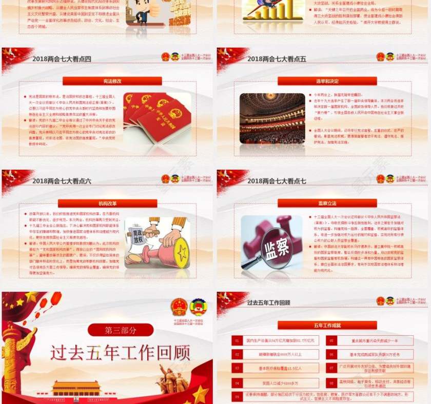2018聚焦全国两会重要精神学习课件第3张
