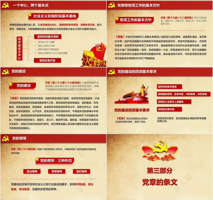 最新编制党章党规学习解读精讲课件PPT模板第5张