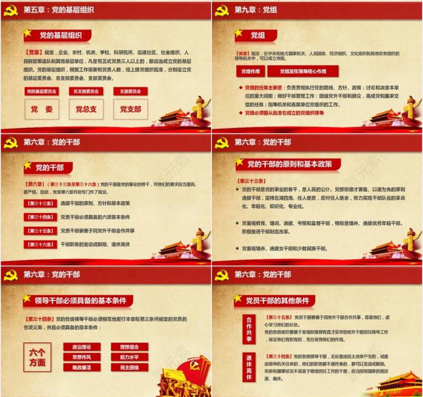 最新编制党章党规学习解读精讲课件PPT模板第9张