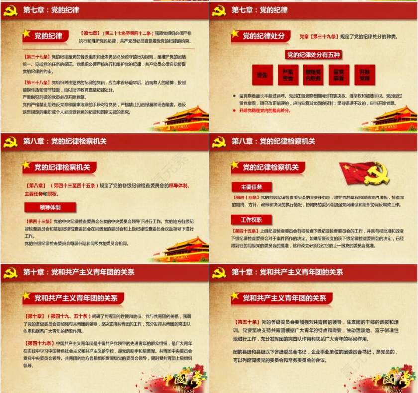 最新编制党章党规学习解读精讲课件PPT模板第10张