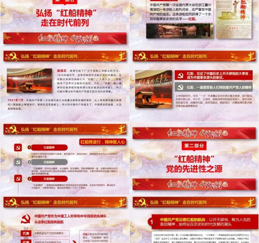 学习红船精神代代相传党课课件ppt第2张