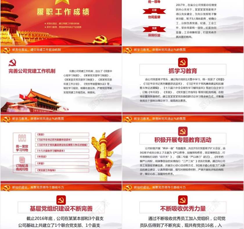 党风廉政建设述职述廉述责报告七一党务汇报第2张