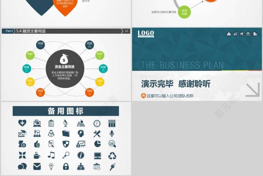 彩色简约大气创业/商业计划书第6张