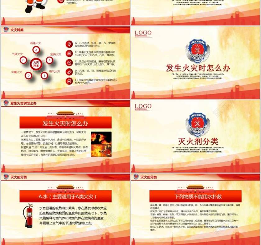 关注消防安全知识加强消防安全意识消防安全PPT 第3张