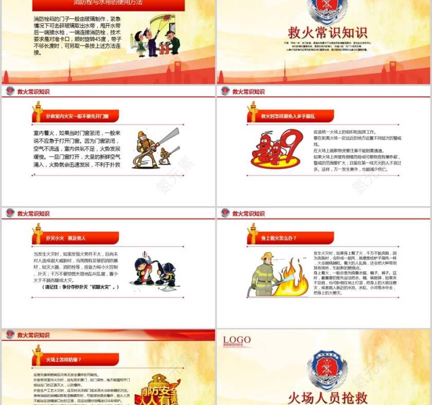 关注消防安全知识加强消防安全意识消防安全PPT 第5张