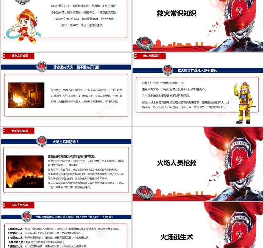 消防安全PPT模板   第5张