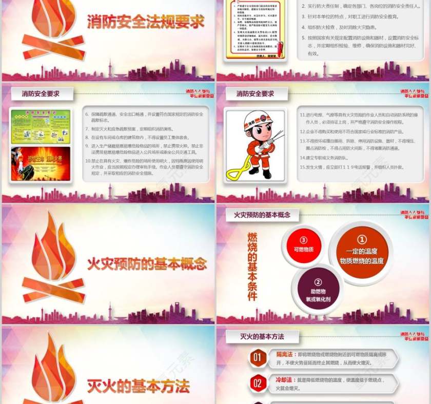 消防知识培训消防人人参与，平安全家受消防安全PPT第2张