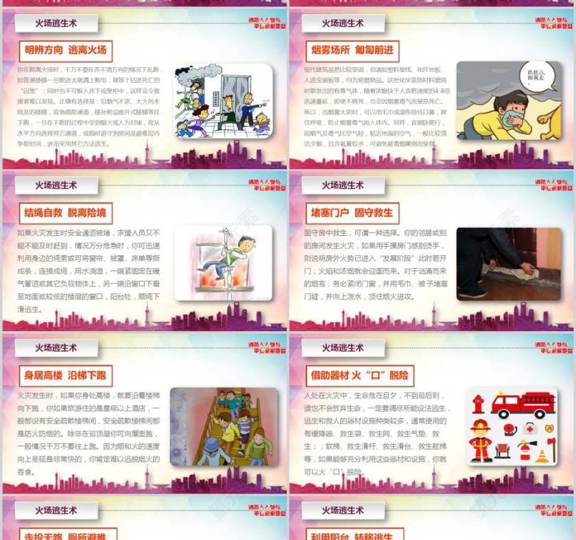 消防知识培训消防人人参与，平安全家受消防安全PPT第7张