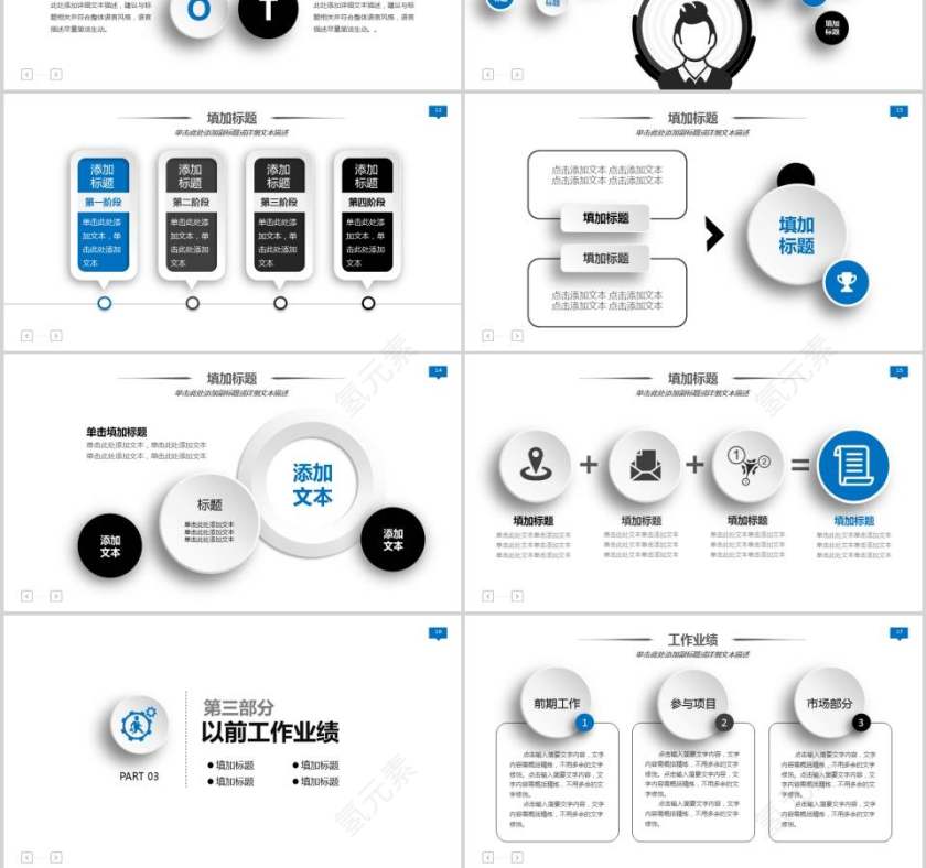 个人述职报告PPT模板第3张