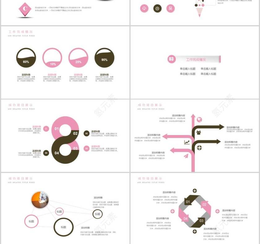 粉色简约述职报告POWERPOINT第3张