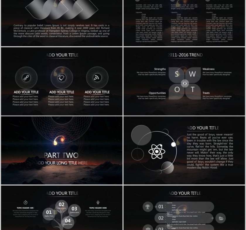 商务通用PPT模板商业计划书PPT第2张