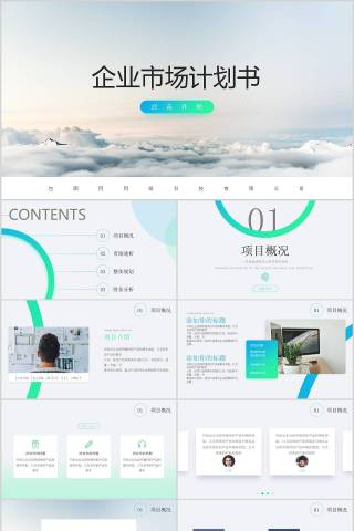 企业市场计划书商业计划书PPT