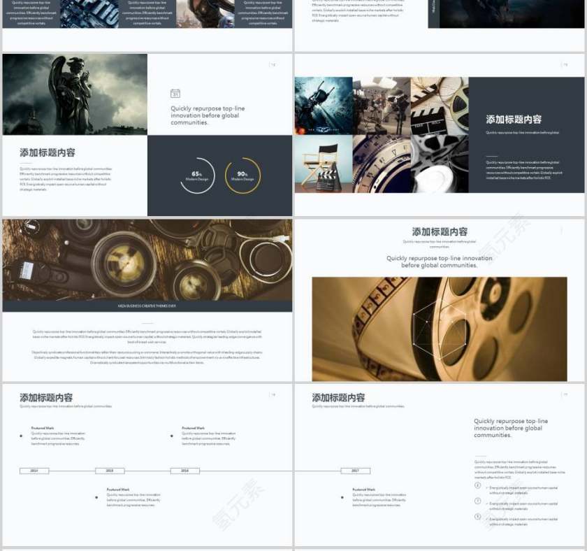 影视摄影行业通用模板商业计划书PPT第3张