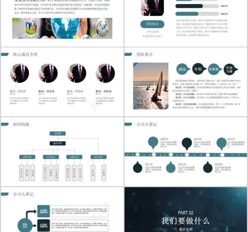 互联网科技创业融资商业计划书PPT第2张