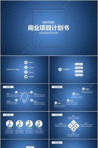 框架完整商业项目计划书商业计划书PPT