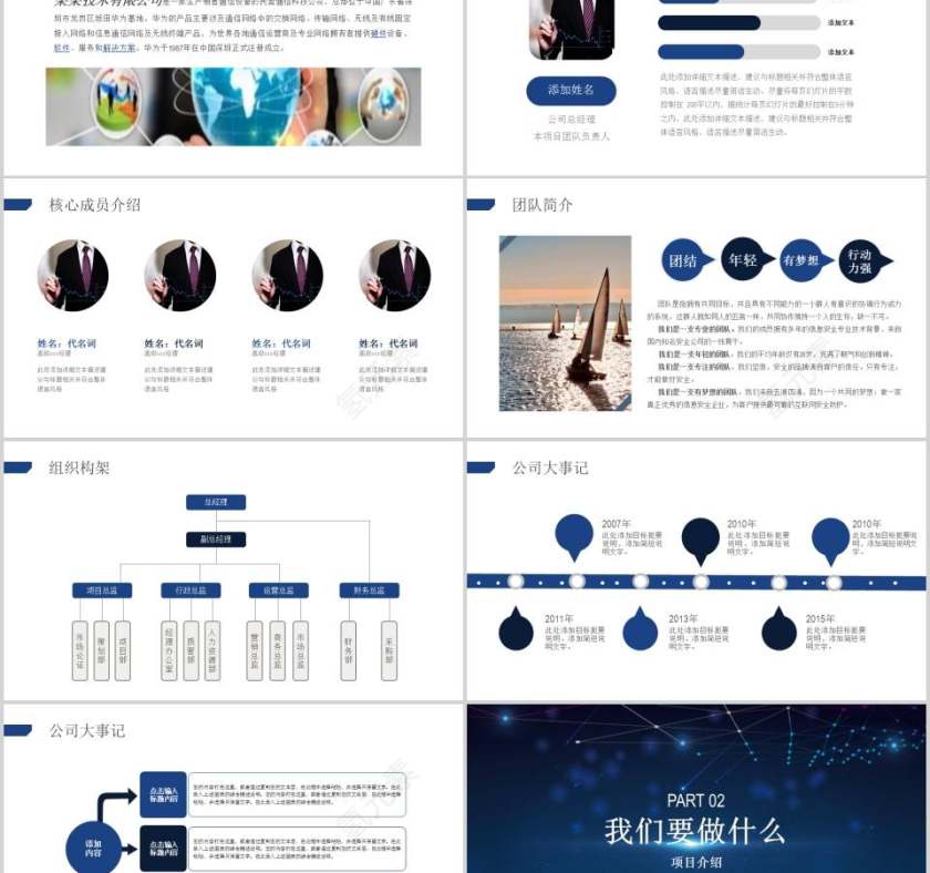 互联网创业融资商业计划书PPT第2张