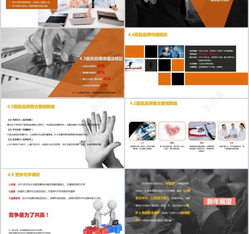 医院年度工作计划工作总结PPT第9张