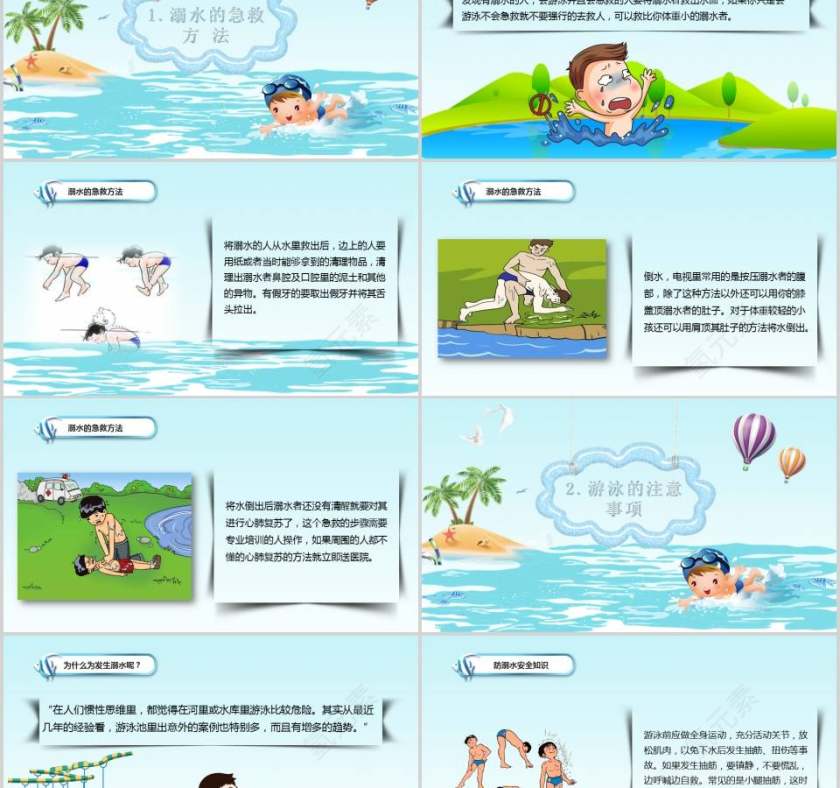 珍爱生命远离水源预防溺水安全教育PPT第2张