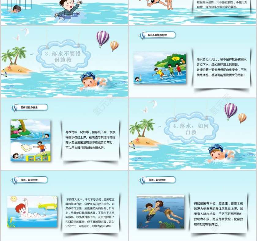 珍爱生命远离水源预防溺水安全教育PPT第3张