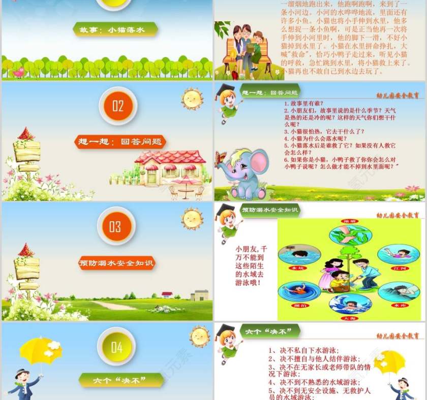 珍爱生命远离溺水预防溺水安全教育PPT幼儿园安全教育预防溺水安全教育PPT第2张