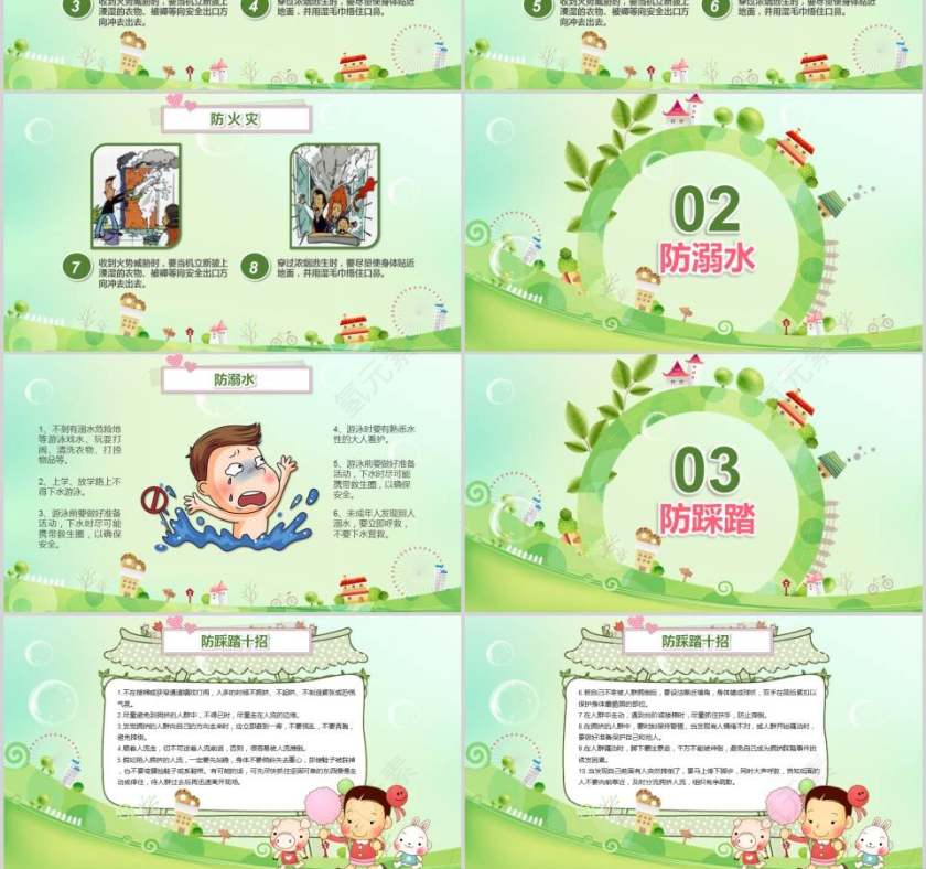 少年儿童生命安全教育培训课件PPT模板第3张