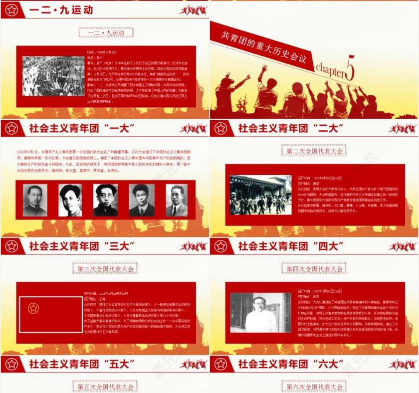 中国共青团党课团史团旗团徽团歌介绍PPT第4张