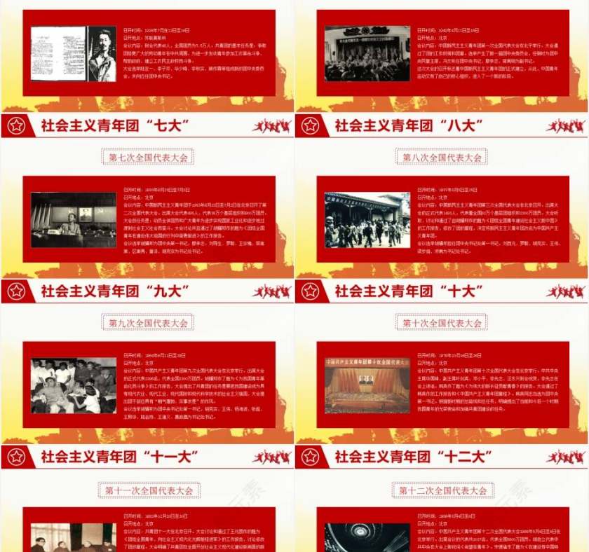 中国共青团党课团史团旗团徽团歌介绍PPT第5张