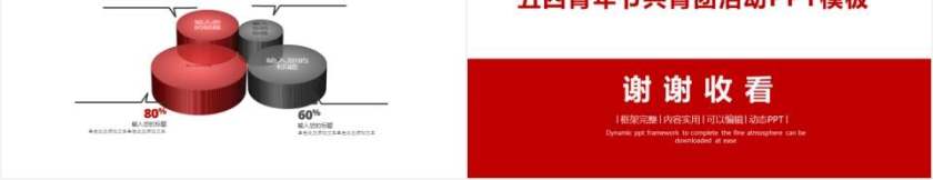 红色大气五四青年节共青团党课活动PPT模板第5张