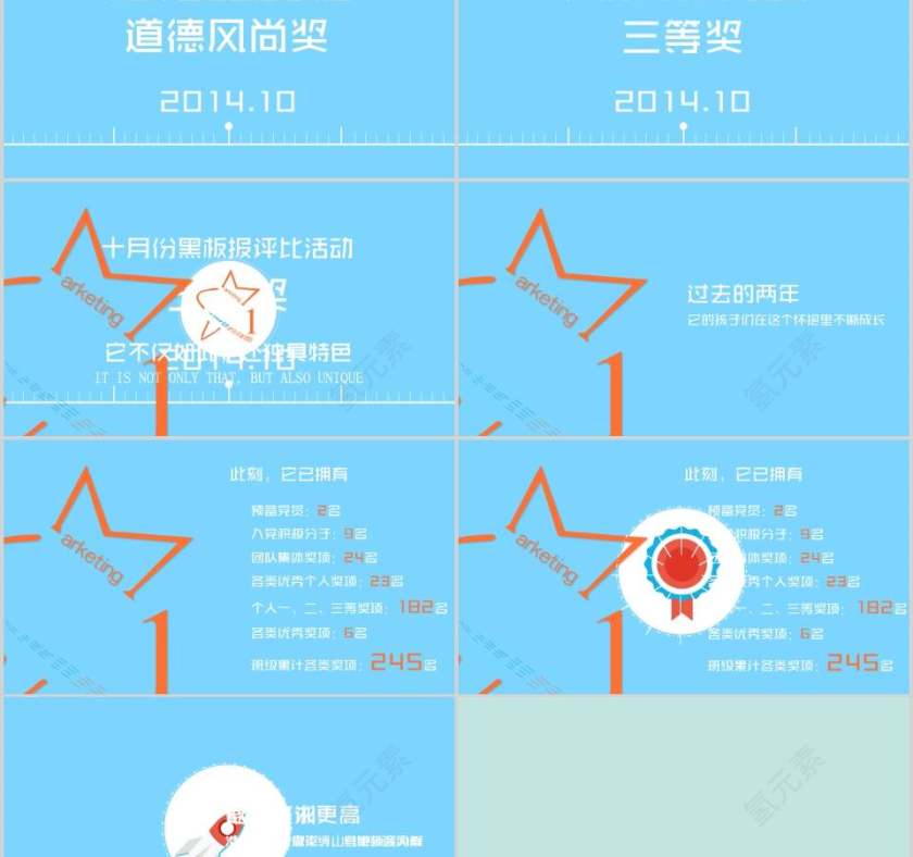 营销班级毕业纪念册PPT第5张