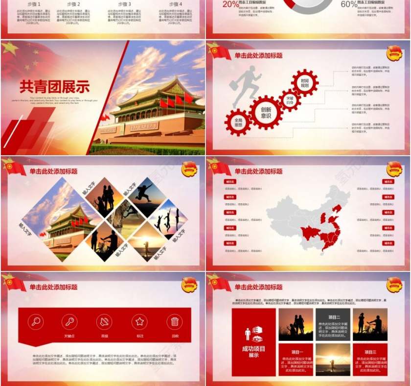 中国共青团中央党课学习通用汇报模板第3张