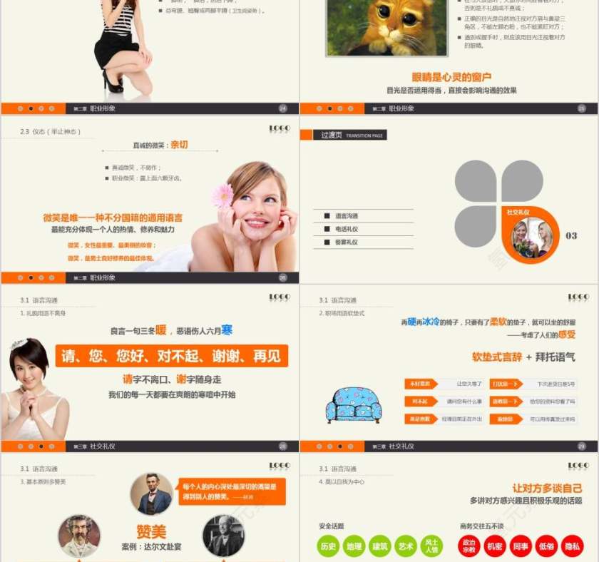 新员工入职培训实用礼仪培训员工培训PPT第5张