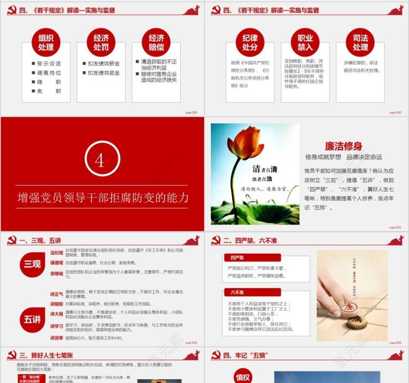 坚持廉洁从业 党风廉政建设廉政党课PPT第7张