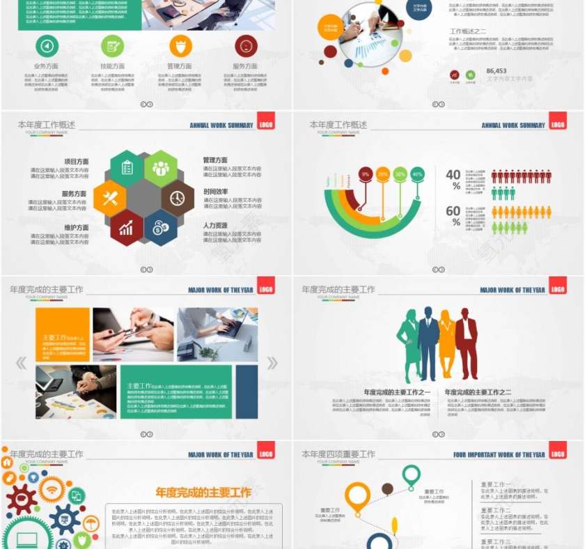 共青团年度工作总结党课学习汇报年终总结PPT第2张