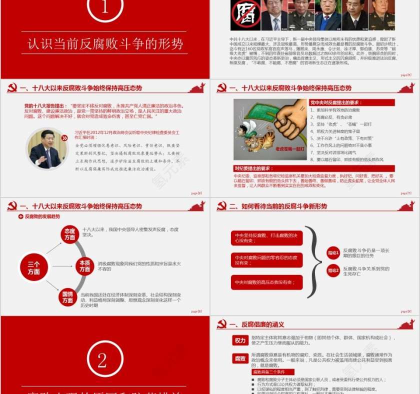 党员干部廉洁从业廉政廉洁警示教育PPT模板廉政廉洁ppt第2张