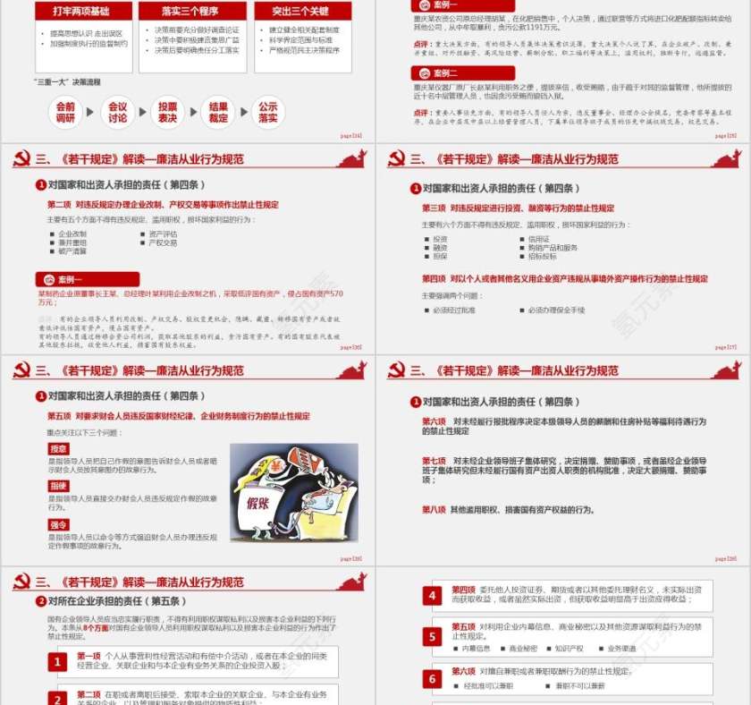 党员干部廉洁从业廉政廉洁警示教育PPT模板廉政廉洁ppt第5张