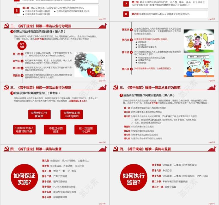 党员干部廉洁从业廉政廉洁警示教育PPT模板廉政廉洁ppt第6张