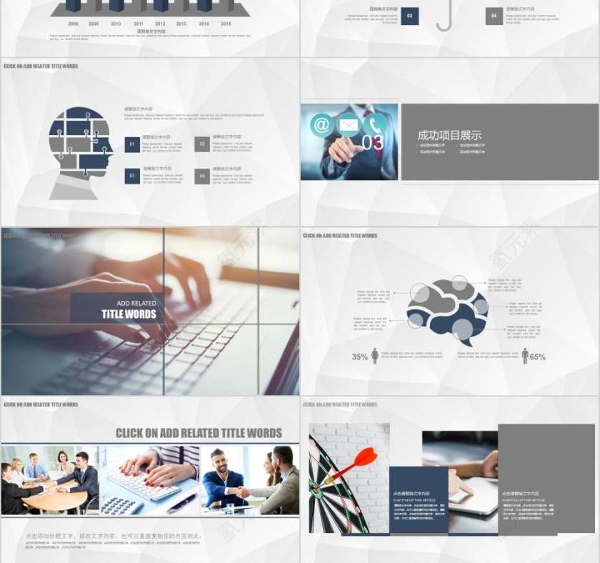 年度财务业绩报告财务PPT第3张