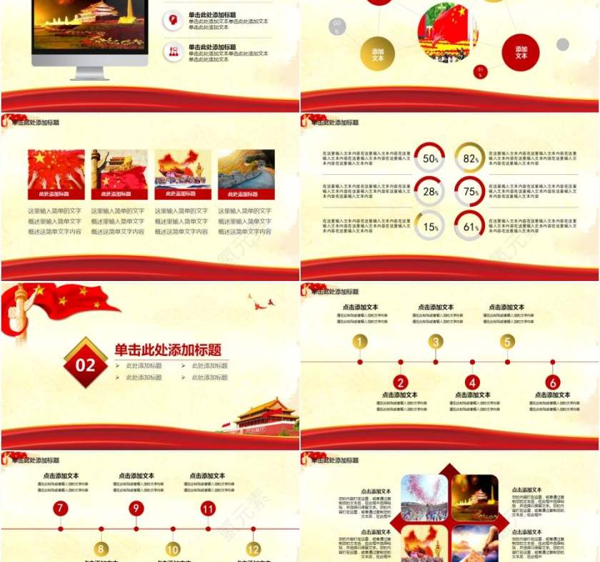 共青团团委团课党课年终总结新年计划述职报告工作汇报PPT模板第2张